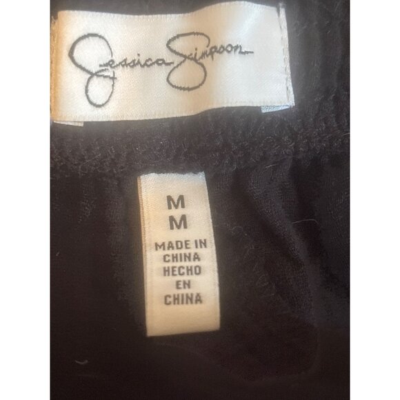 Women's Jessica Simpson Medium Black Cotton Pull On Ankle Pants Drawstring - Picture 5 of 7